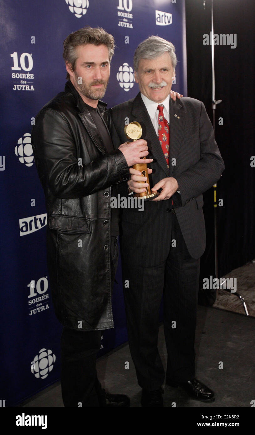 Roy Dupuis and Romeo Dallaire Jutra Award Gala 2008 Montreal, Canada - 09.03.08 Stock Photo