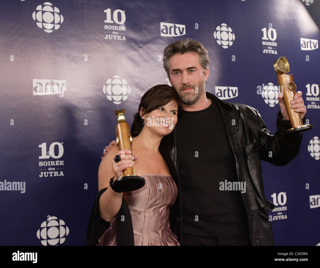 Guylaine Tremblay and Roy Dupuis Jutra Award Gala 2008 Montreal, Canada - 09.03.08 Stock Photo