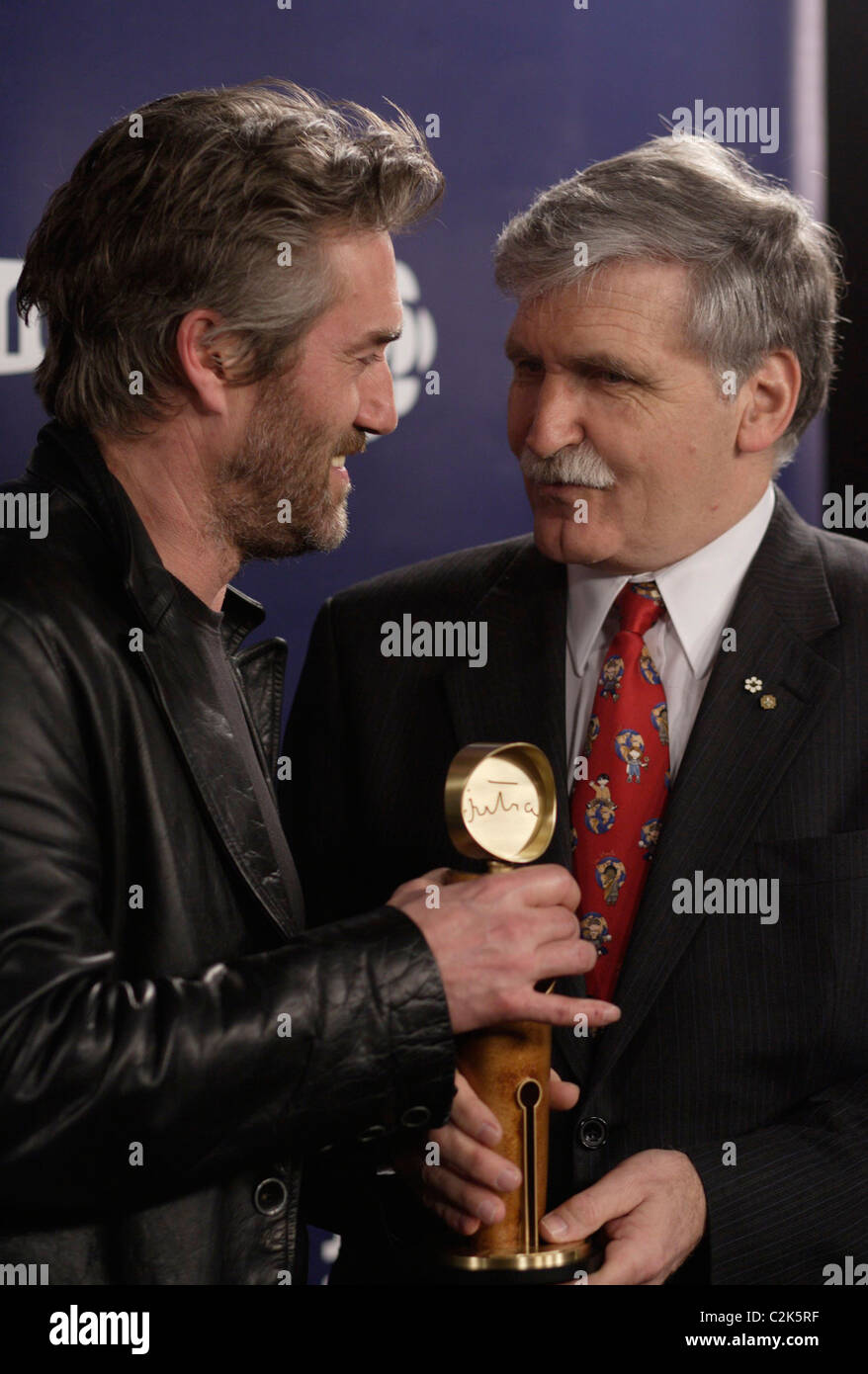 Roy Dupuis and Romeo Dallaire Jutra Award Gala 2008 Montreal, Canada - 09.03.08 Stock Photo