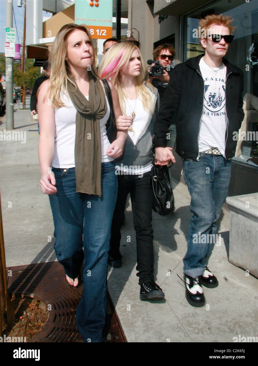 Avril Lavigne and her husband Deryck Whibley shop at baby stores on