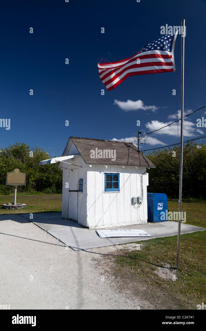 Ochopee Post Office on the Tamiami Trail, Everglades, Florida, USA Stock Photo