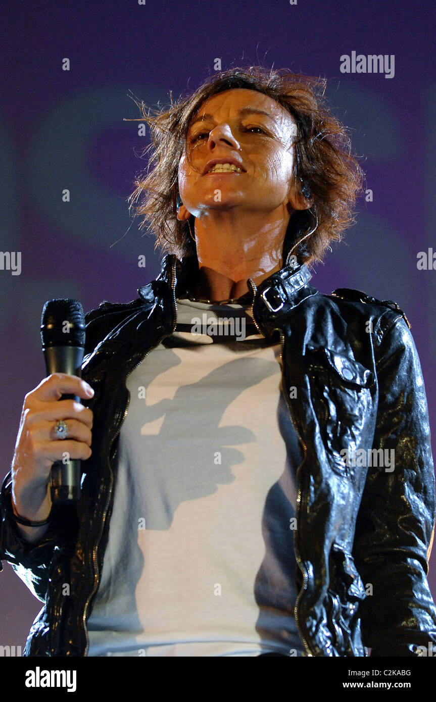 Gianna Nannini performing live in concert at Forum Arena Milan, Italy ...