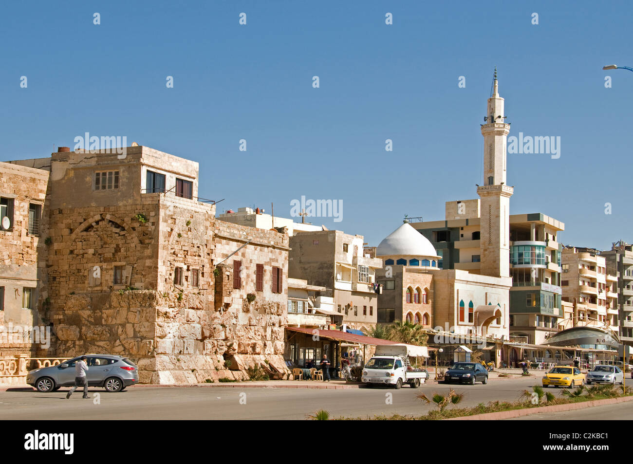 Tartus Tartous sea port Syria city was known as Antaradus  Antartus Tortosa by the Crusaders Stock Photo