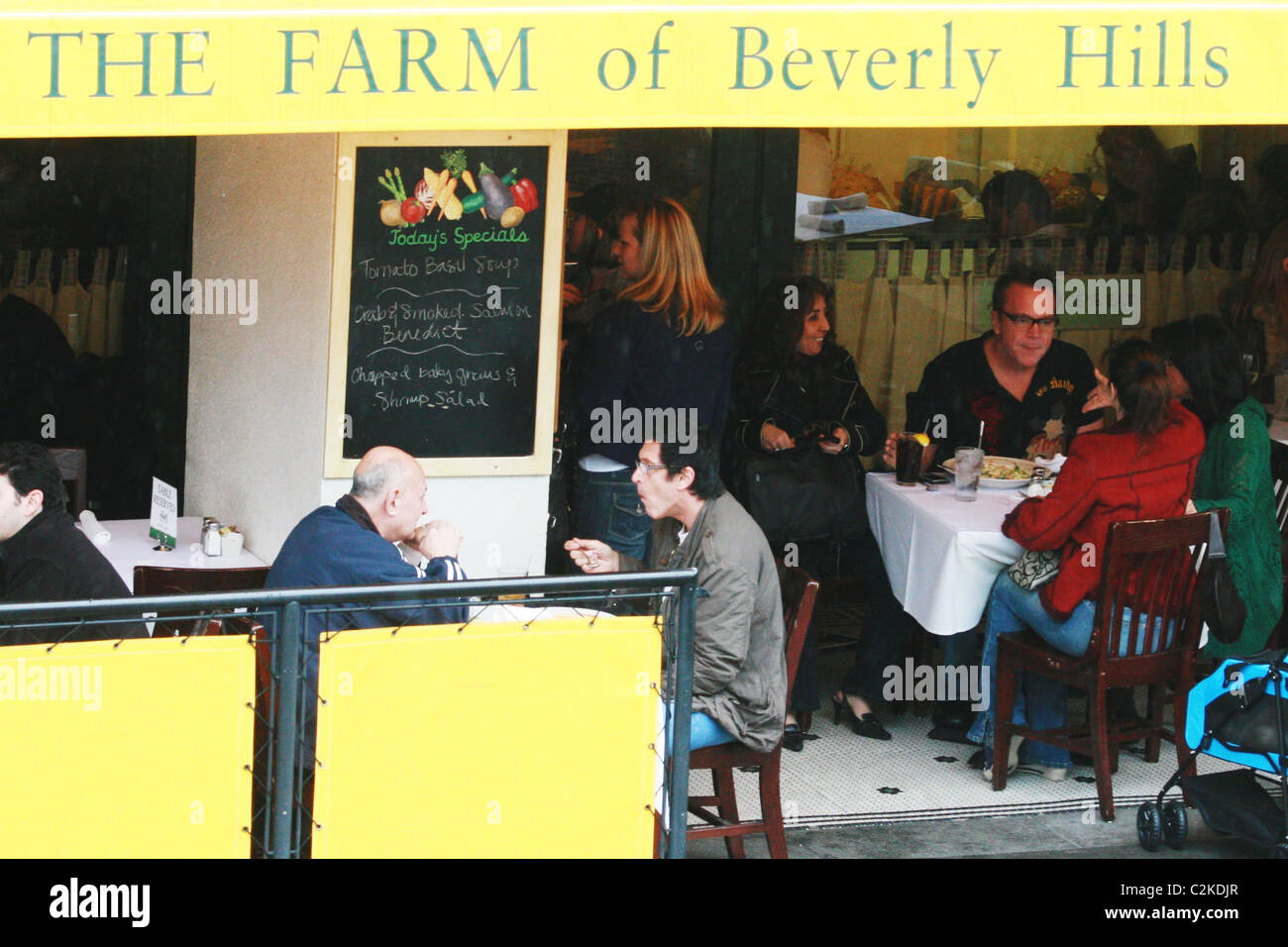 Tom Arnold has lunch at 'The Farm of Beverly Hills'