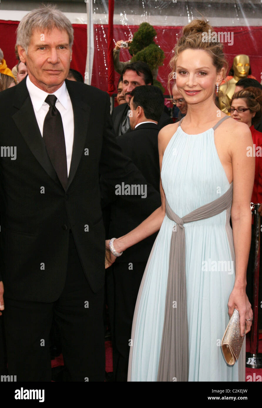 Harrsion Ford and Calista Flockhart The 80th Annual Academy Awards (Oscars) - Arrivals Los Angeles, California - 24.02.08 Stock Photo