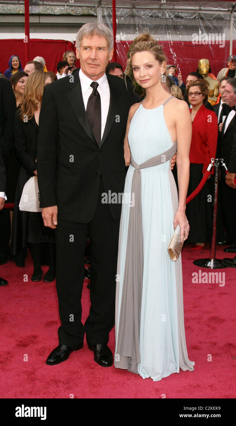 Harrsion Ford and Calista Flockhart The 80th Annual Academy Awards (Oscars) - Arrivals Los Angeles, California - 24.02.08 Stock Photo