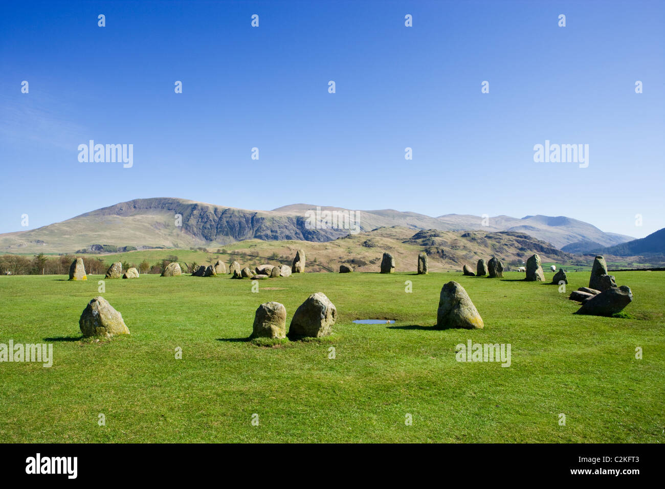 Castlerigg Stone Circle, Keswick, Lake District National Park, Cumbria, UK Stock Photo