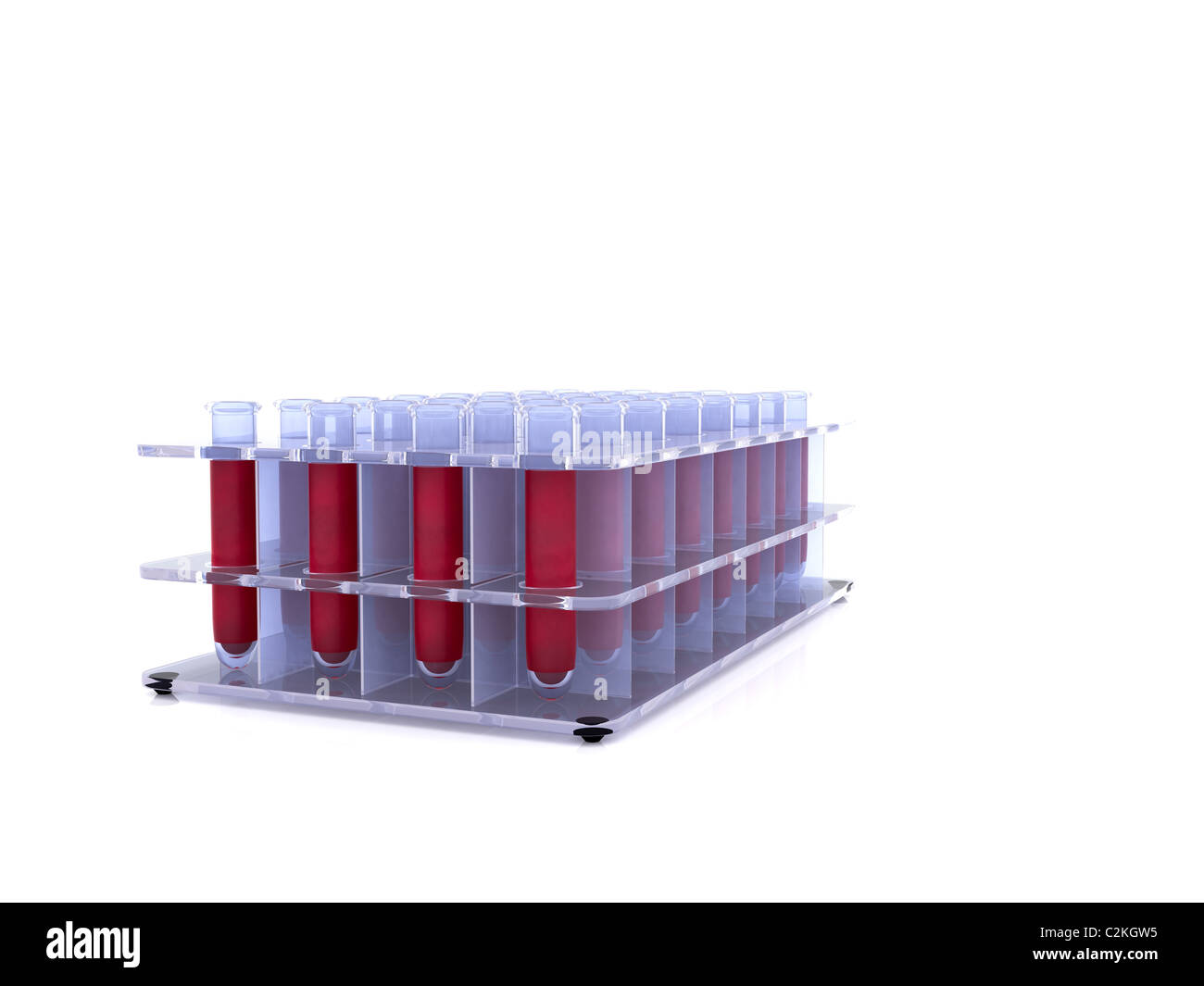 blood in test tube. 3d Stock Photo Alamy
