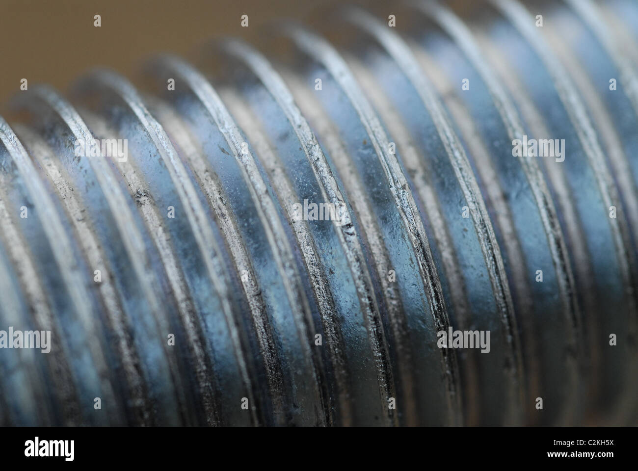 Close-up of screw thread. Stock Photo