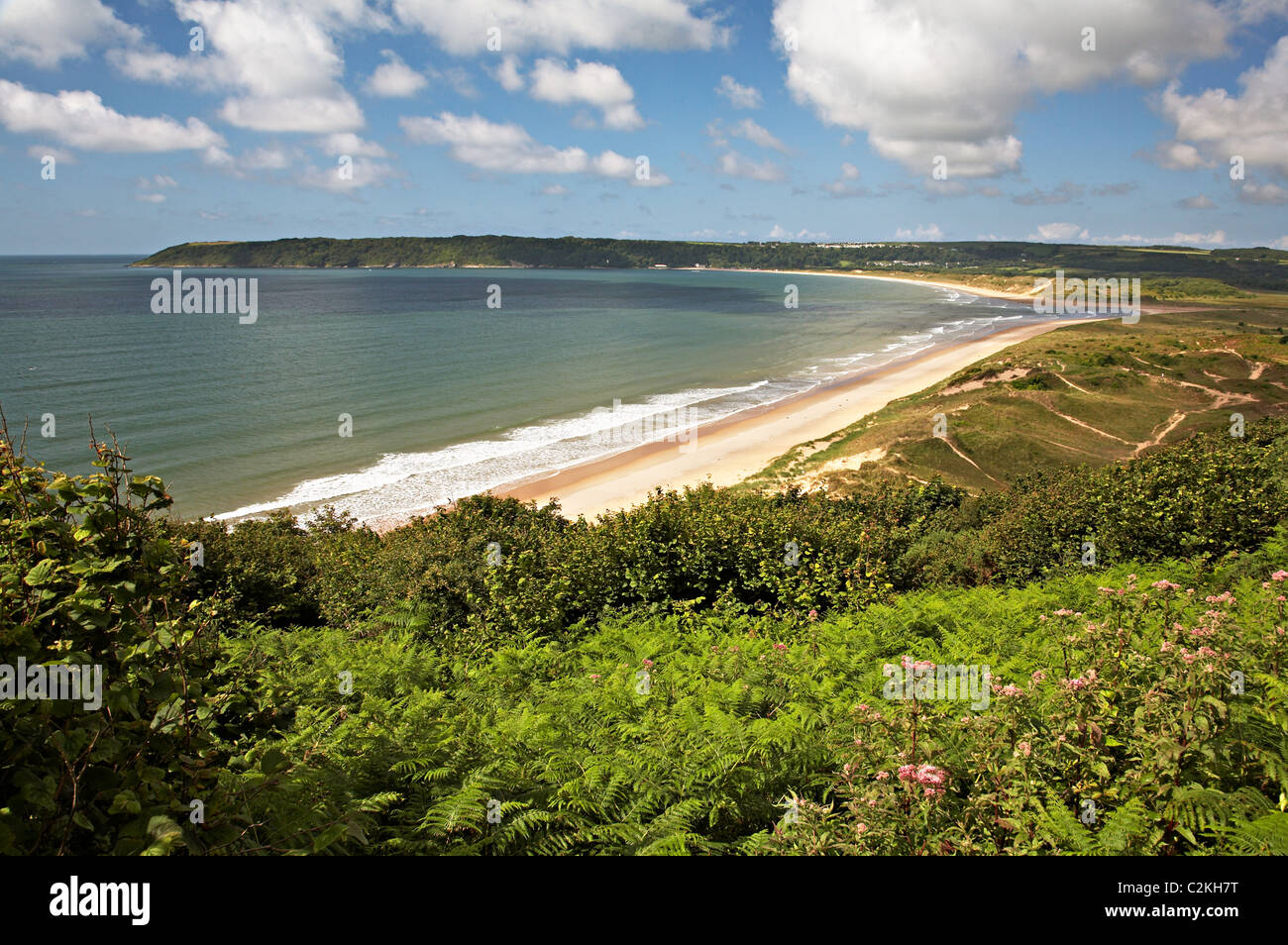 Oxwich Bay, Gower, Wales Stock Photo - Alamy