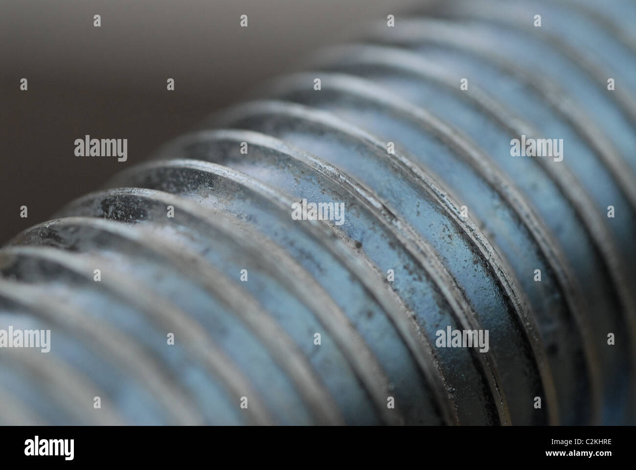 Close-up of screw thread. Stock Photo