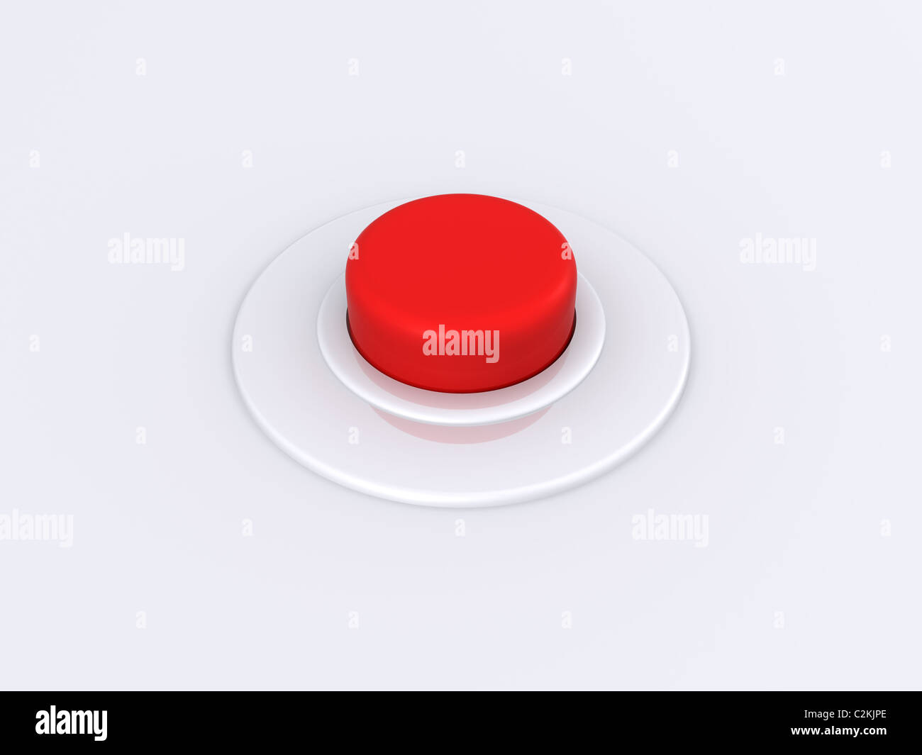 single button. 3d Stock Photo - Alamy
