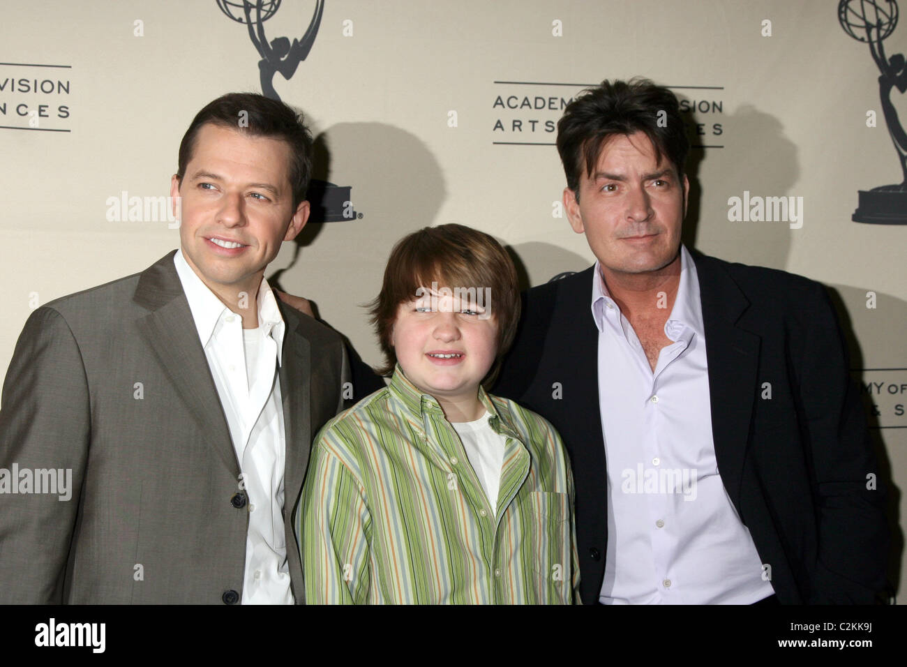 Jon Cryer, Angus T. Jones, and Charlie Sheen The Academy of Television