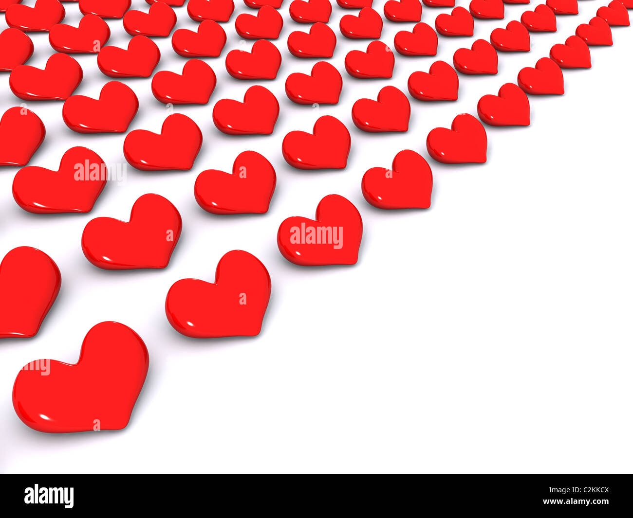 Red hearts row hi-res stock photography and images - Alamy