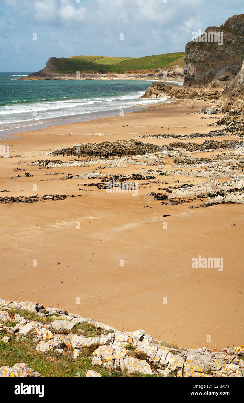 Mewslade Bay, Gower, Wales Stock Photo Alamy