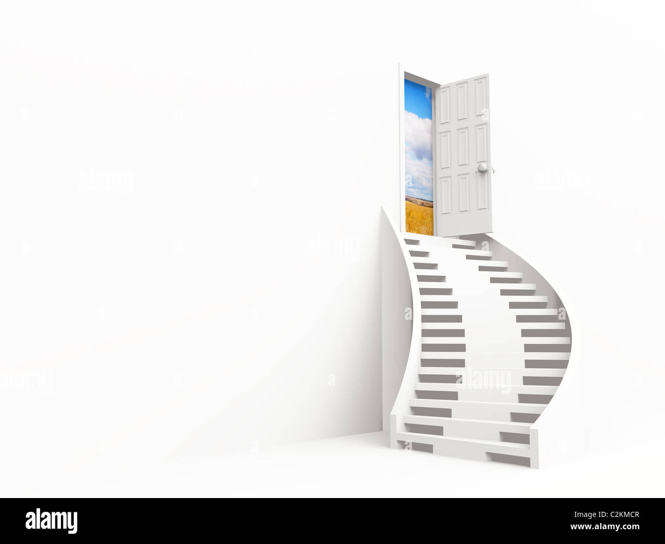 Door ajar isolated Cut Out Stock Images & Pictures - Alamy