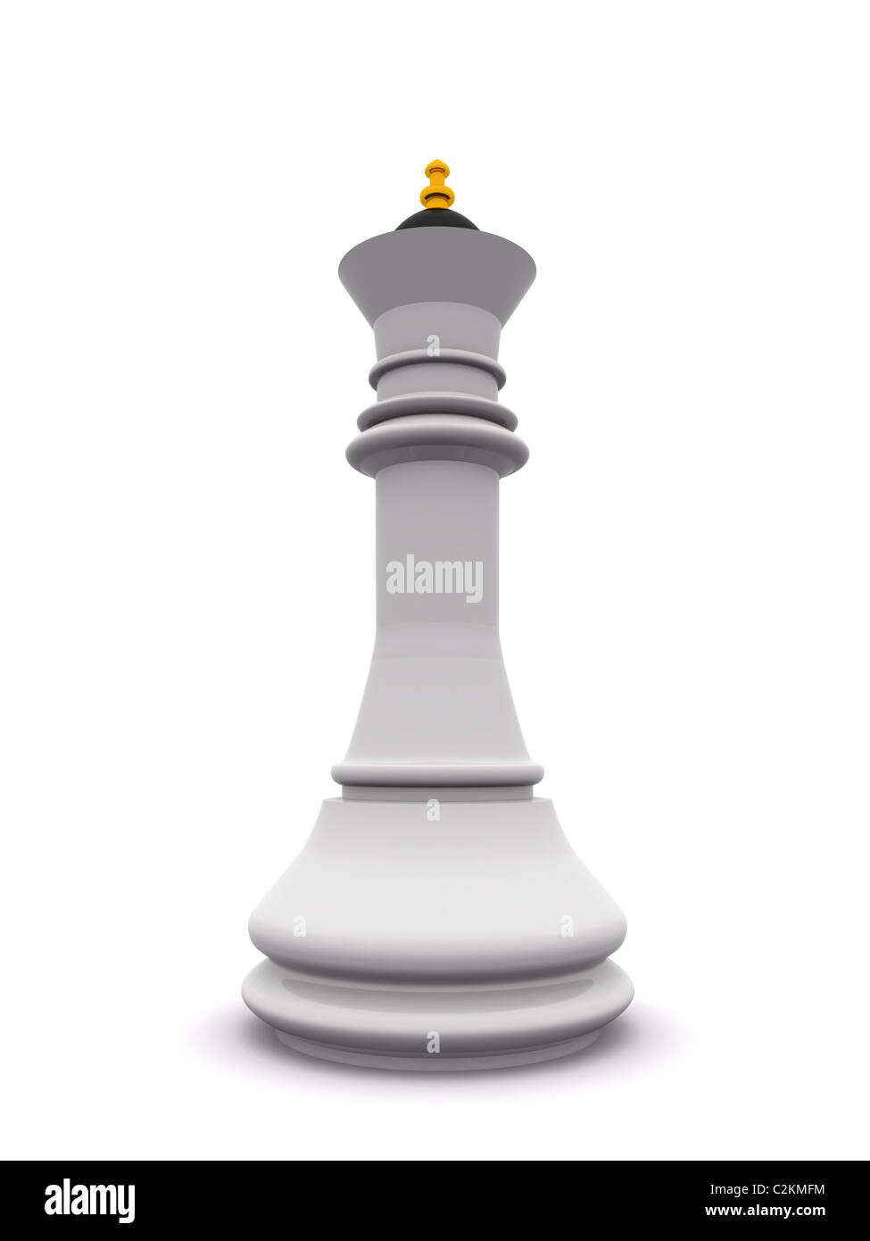 white queen. 3d chess  game Stock Photo