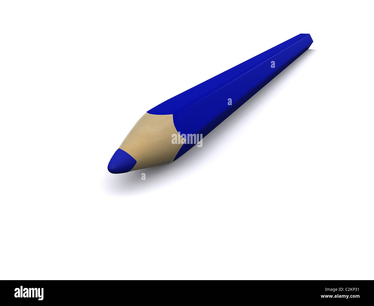 blue pencil. 3D Stock Photo Alamy