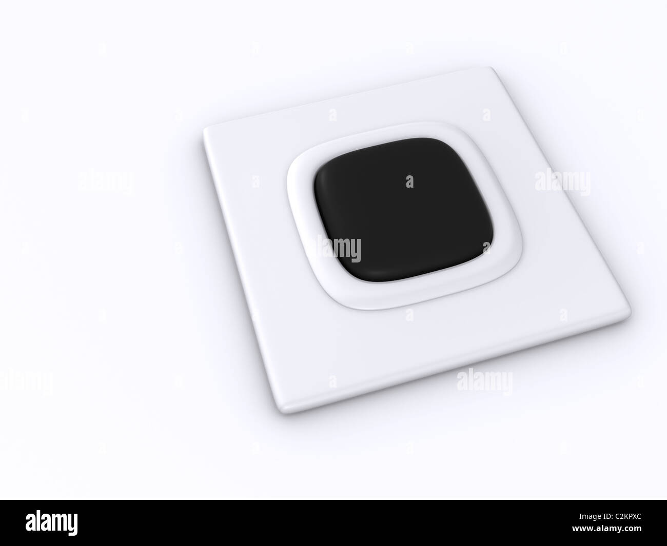 single button. 3d Stock Photo - Alamy