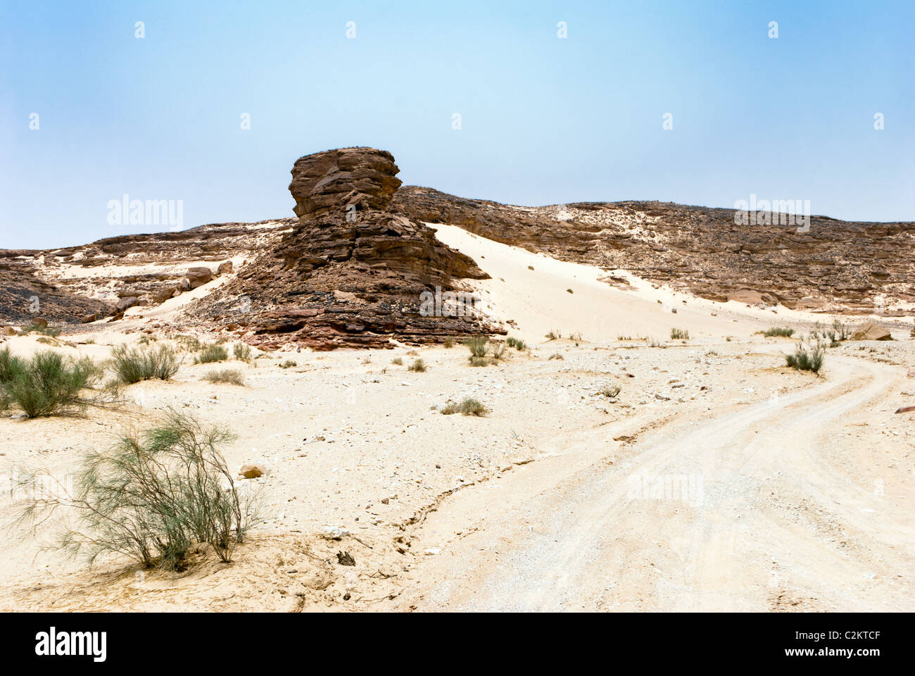 Wadi Arada Desert - Sinai Peninsula, Egypt Stock Photo