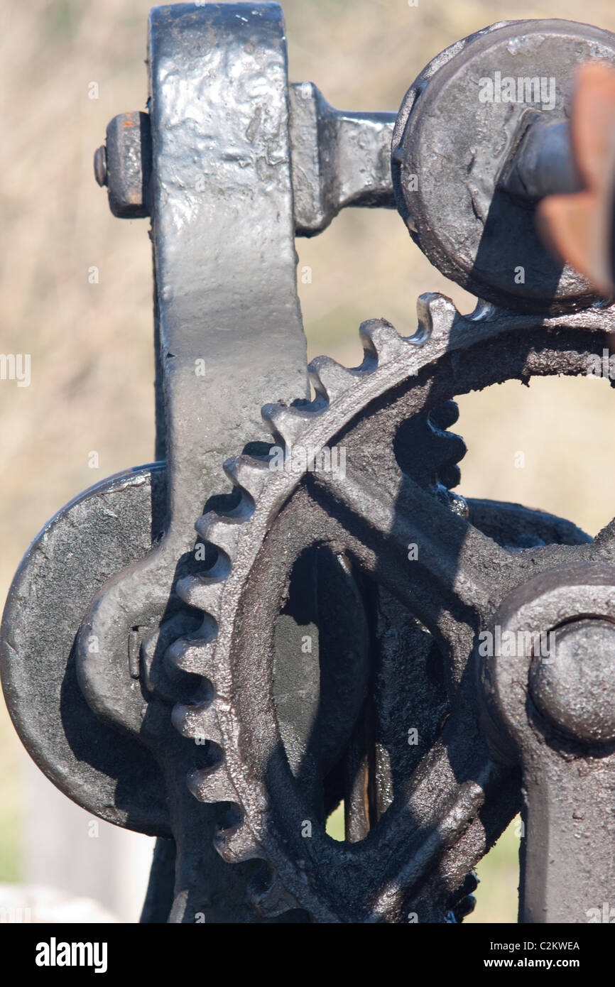 Lock gate mechanism Stock Photo - Alamy