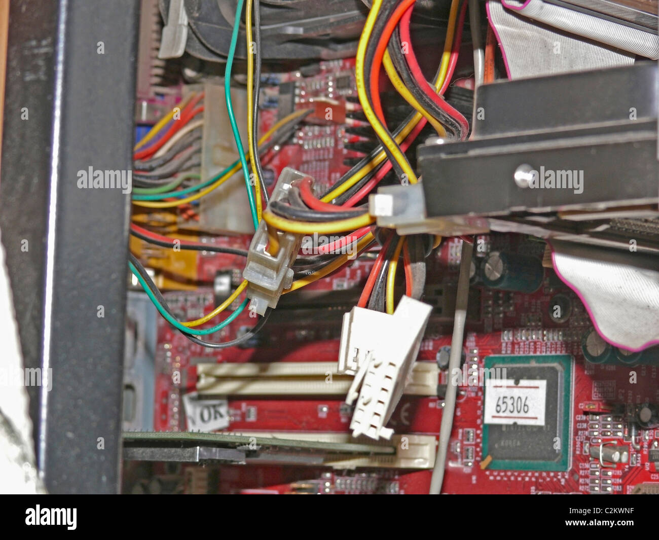 Inside Of Computer Cpu Central Processing Unit Stock Photo Alamy