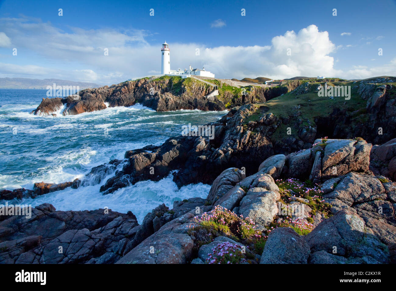 Fanad Head lighthouse, County Donegal, Ireland. Stock Photo