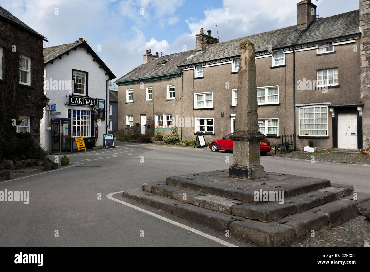 The Village square, Cartmel, GrangeoverSands, Cumbria, England, UK