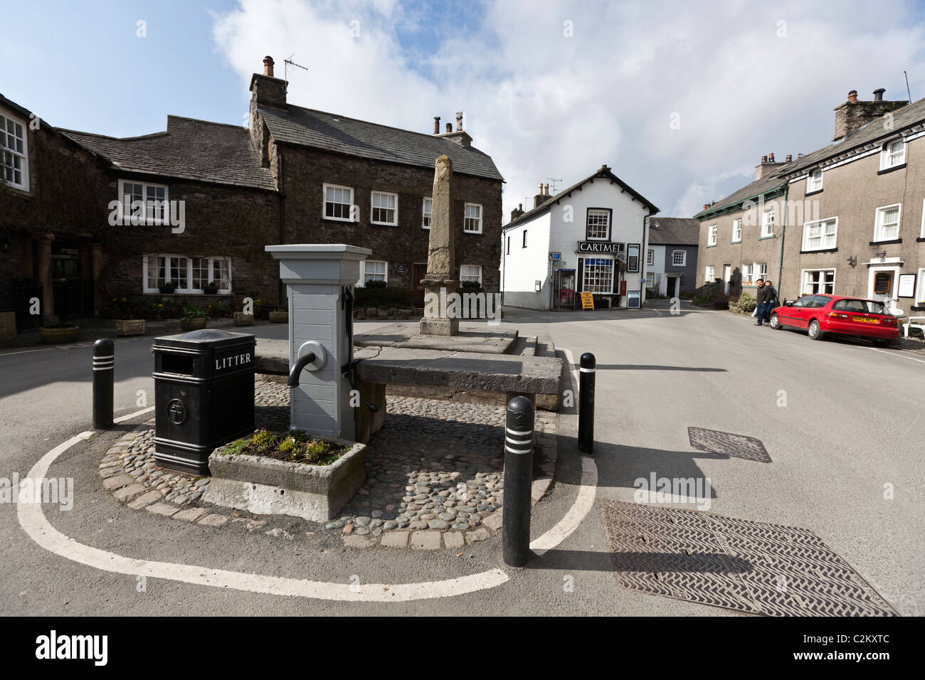 The Village square, Cartmel, GrangeoverSands, Cumbria, England, UK