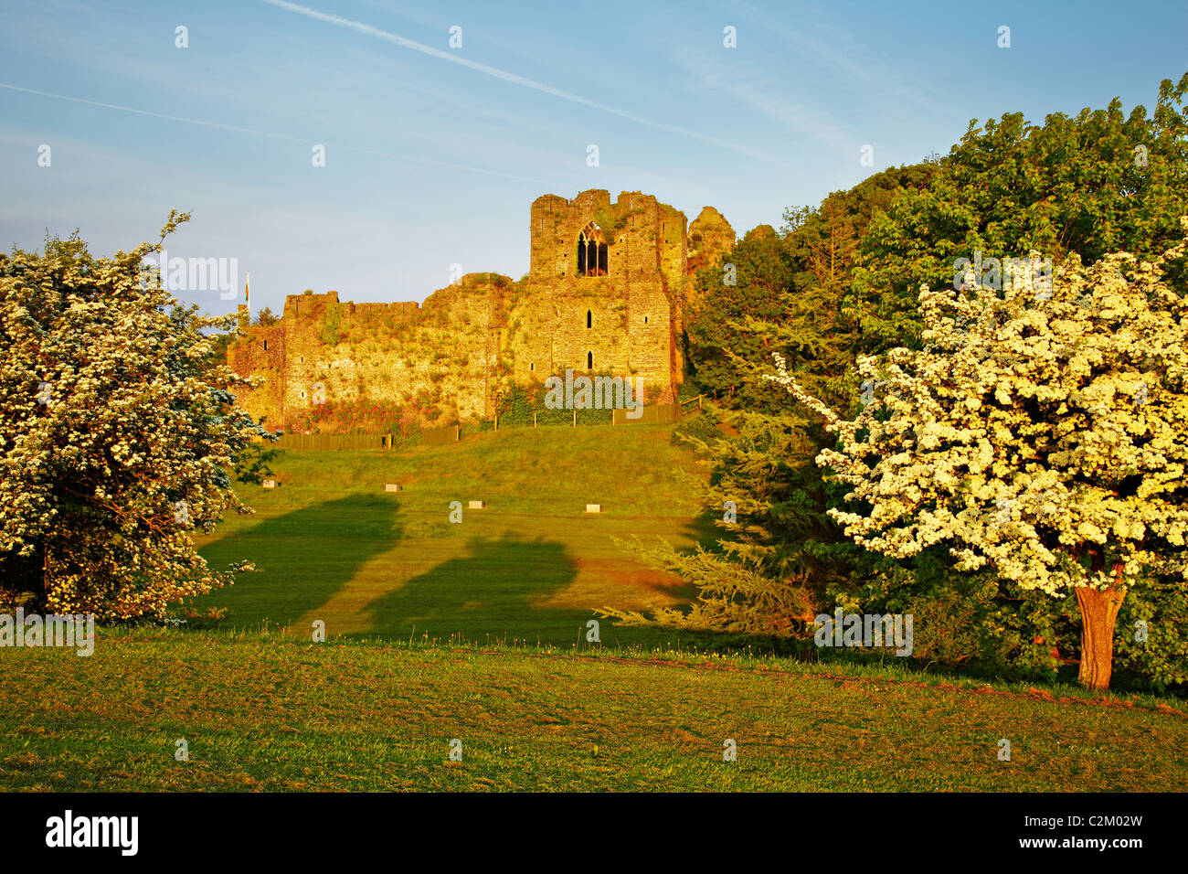 Oystermouth Castle, Mumbles, Swansea, Wales Stock Photo