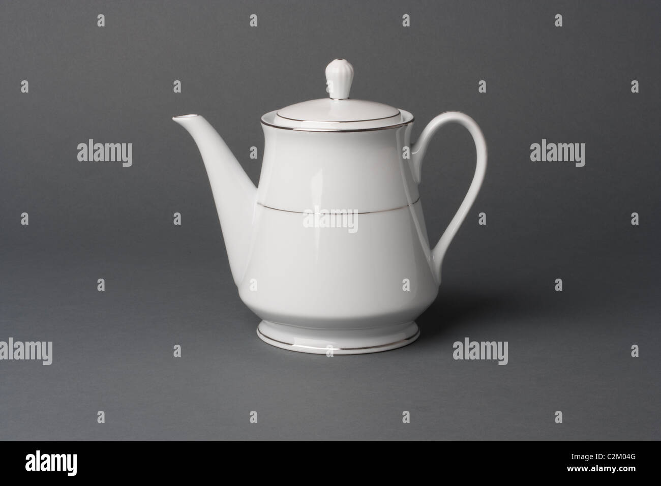 White china coffee pot Stock Photo Alamy