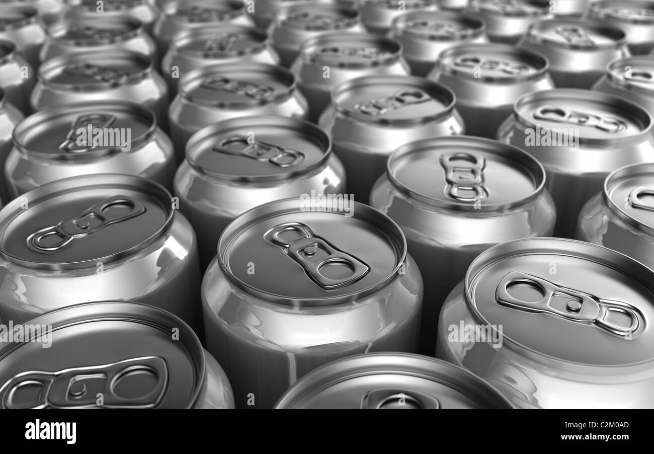 Dozens of soda cans Stock Photo Alamy