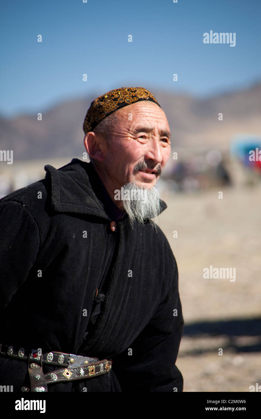 Mongolian Kazakh Eagle Festival, Western Region, Mongolia Stock Photo ...