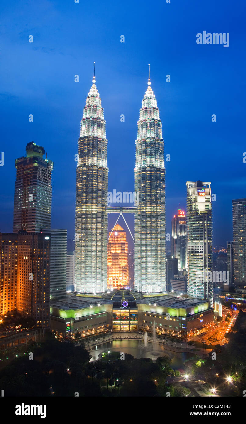 Petronas Towers, Kuala Lumpur Stock Photo