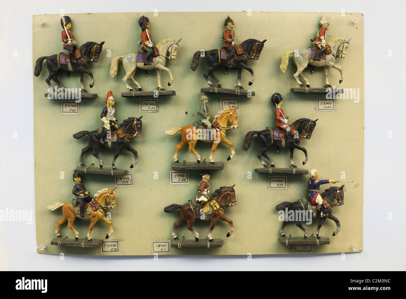 Tin soldier figures at the toy museum in Prague Czech Republic Stock Photo