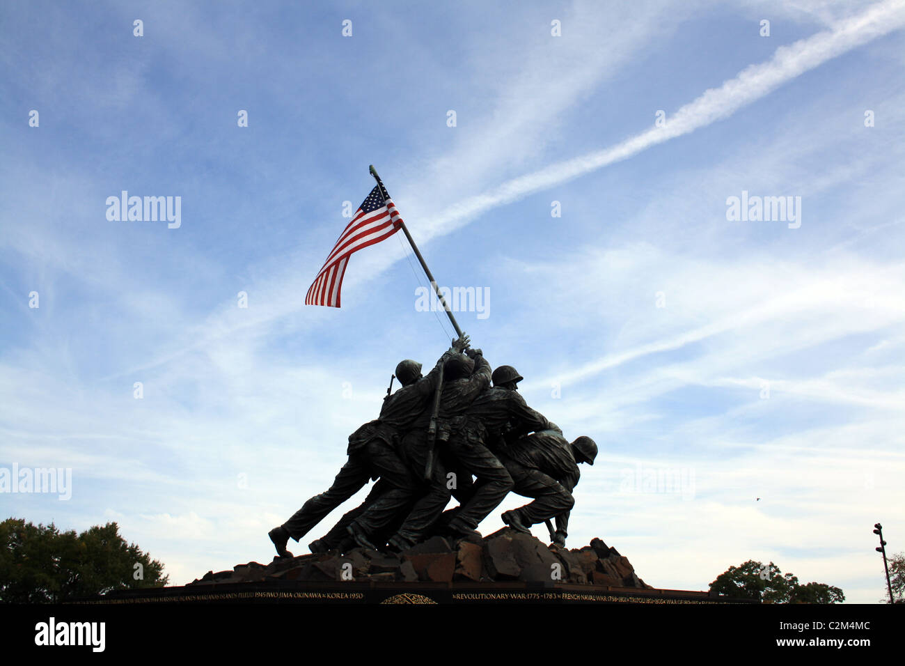 MARINE CORPS WAR MEMORIAL - IWO JIMA ARLINGTON NATIONAL CEMETERY USA 12 October 2010 Stock Photo