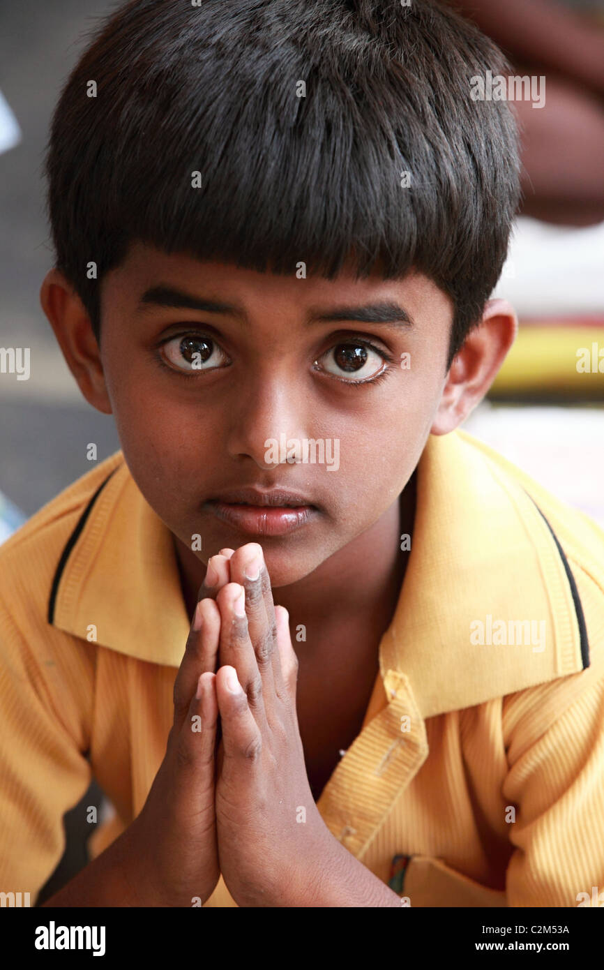 Indian boy in Andhra Pradesh South India Stock Photo Alamy