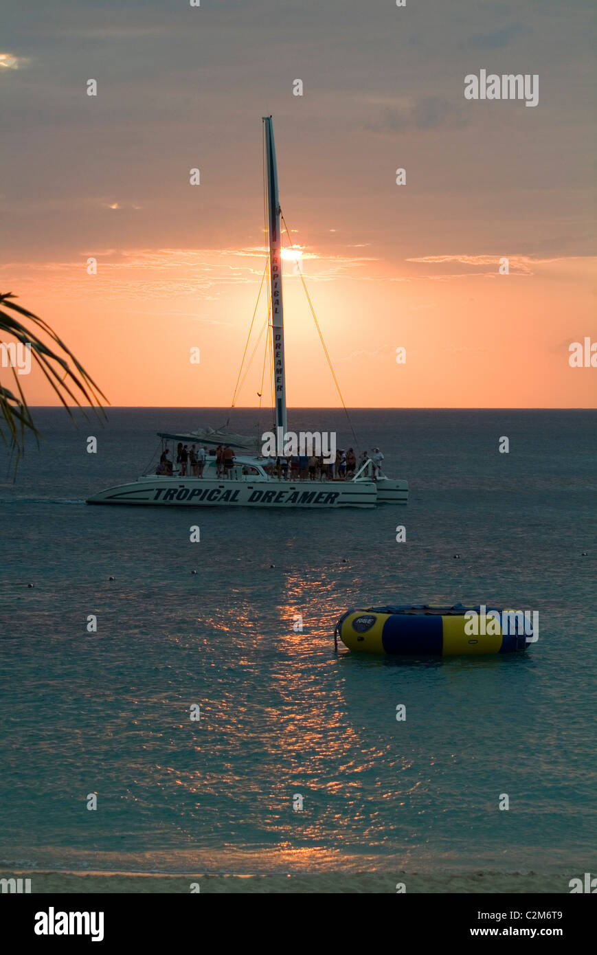 Sunset, Doctor's Cave Beach, Montego Bay, Jamaica Stock Photo Alamy