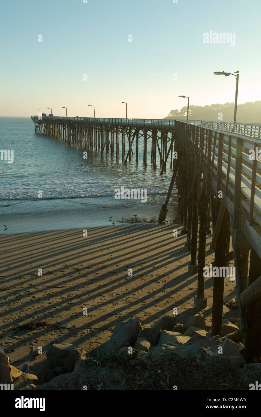 San Simeon pier, California Stock Photo