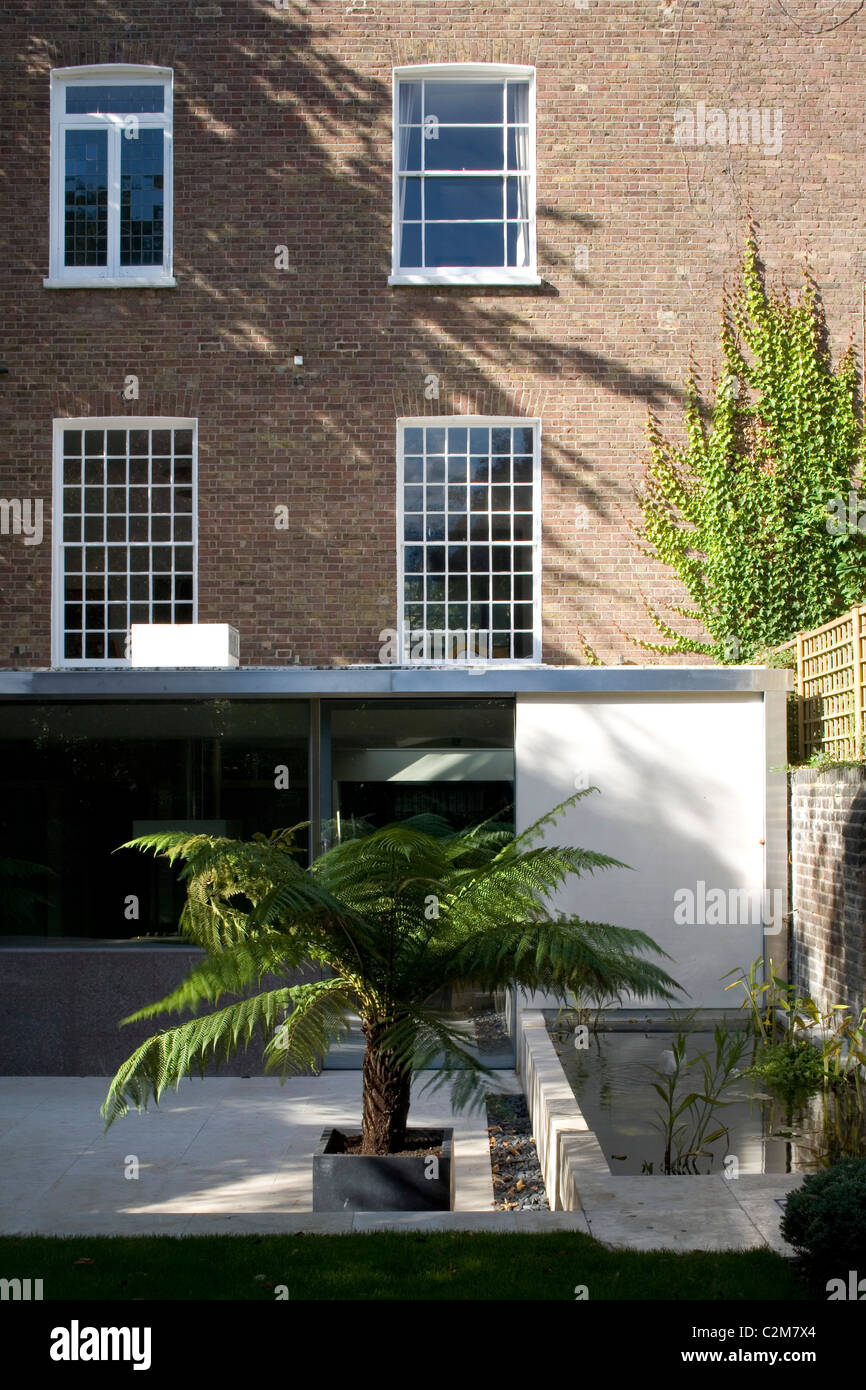 Pavilion extension, rear elevation Stock Photo Alamy