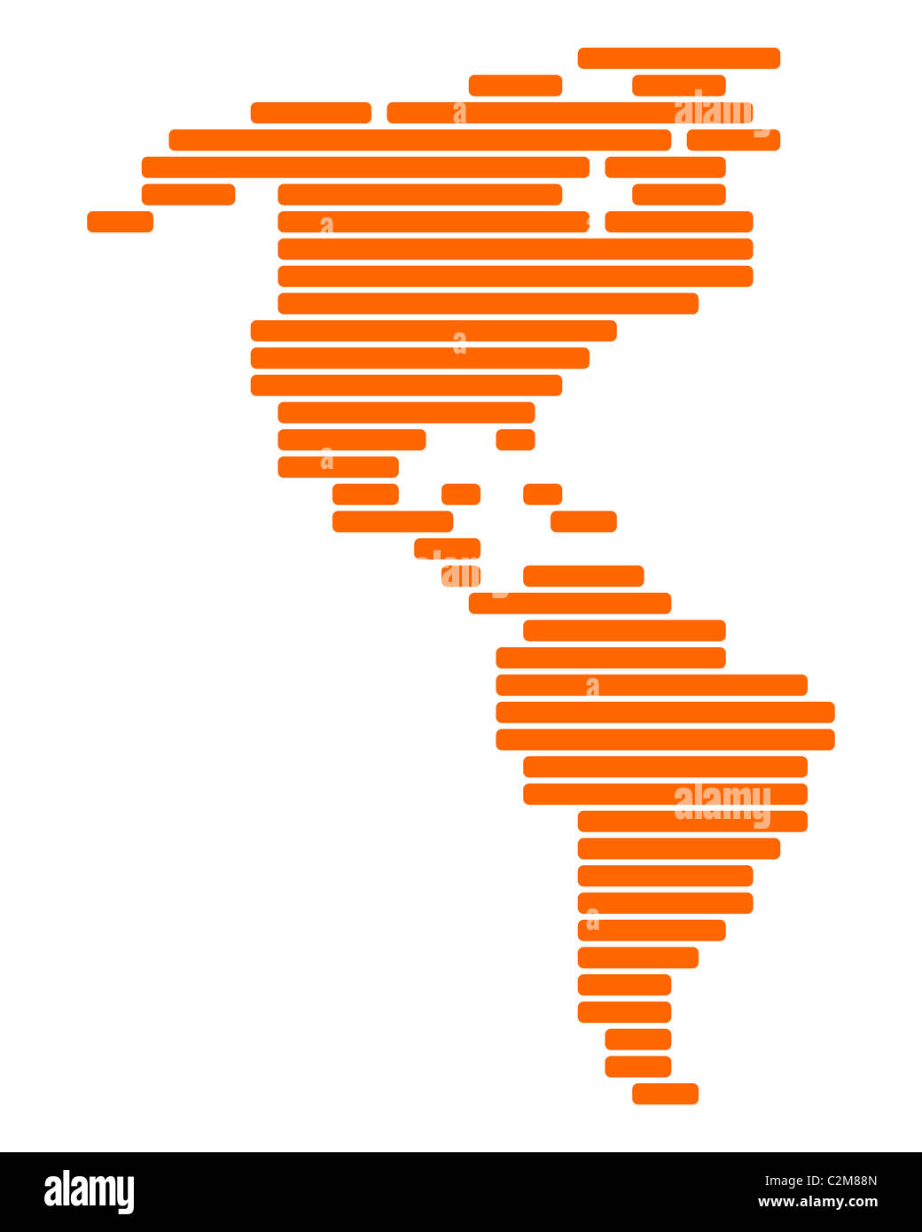 Map of America Stock Photo