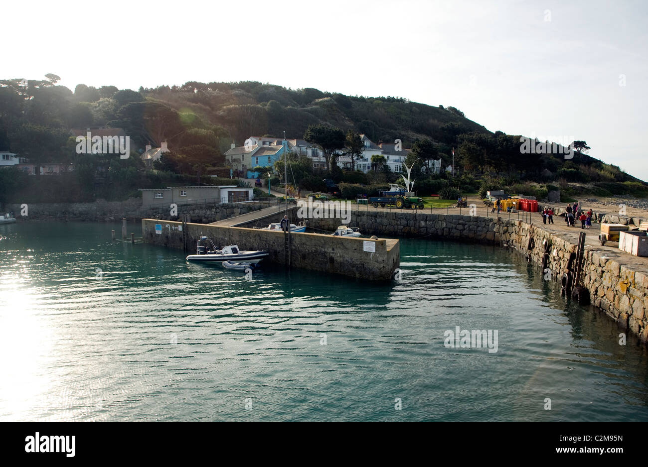 Harbour Herm island Channel islands Stock Photo