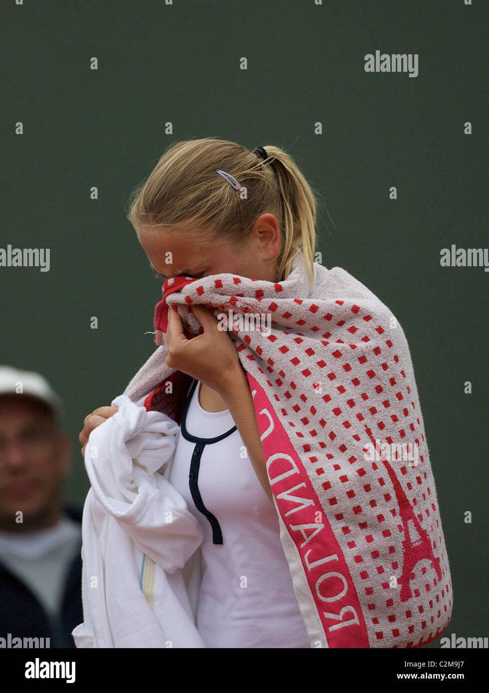 Jelena Dokic, Australia, in action at the French Open Tennis Tournament at Roland Garros, Paris, France. Stock Photo