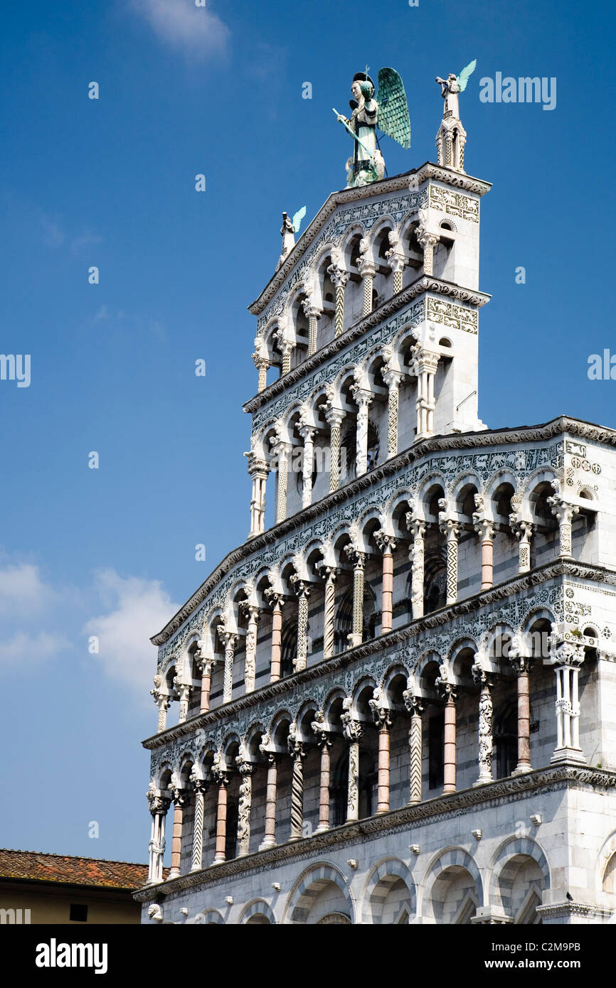 Church of San Michele in Foro, Lucca, Italy. Stock Photo