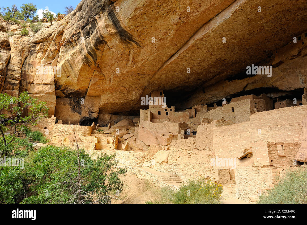 Cliff Palace, cliff dwelling in Mesa Verde National Park Stock Photo
