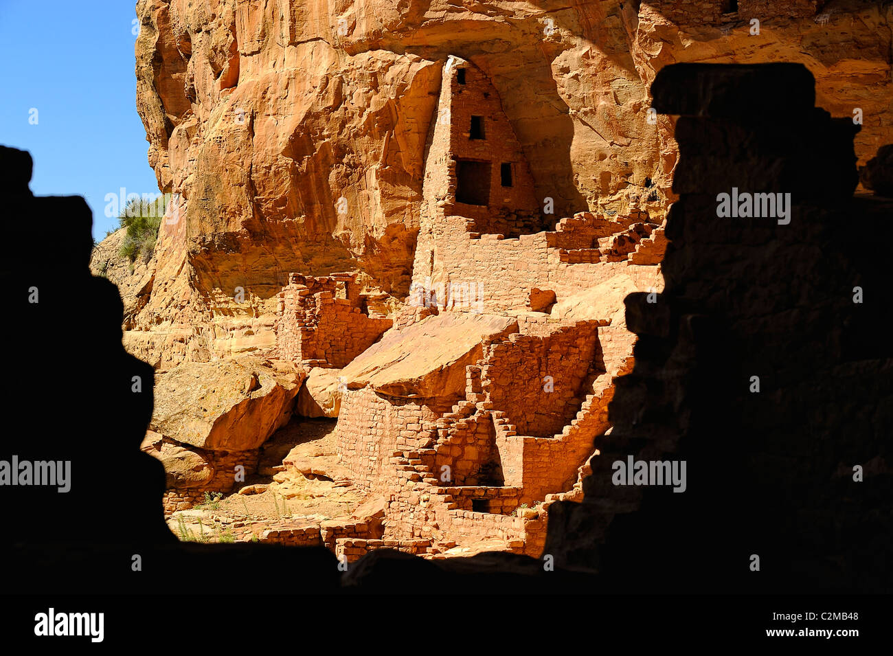 Long House, cliff dwelling in Mesa Verde National Park Stock Photo - Alamy