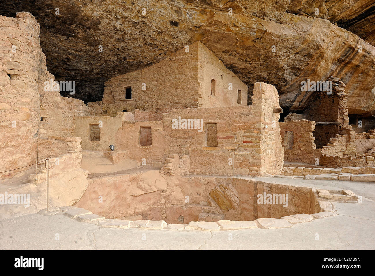 Spruce Tree House, cliff dwelling in Mesa Verde National Park Stock Photo