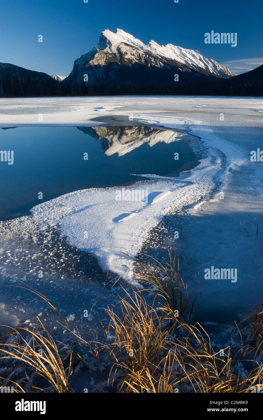 Mount Rundle, Banff National Park, Banff, Alberta Stock Photo - Alamy