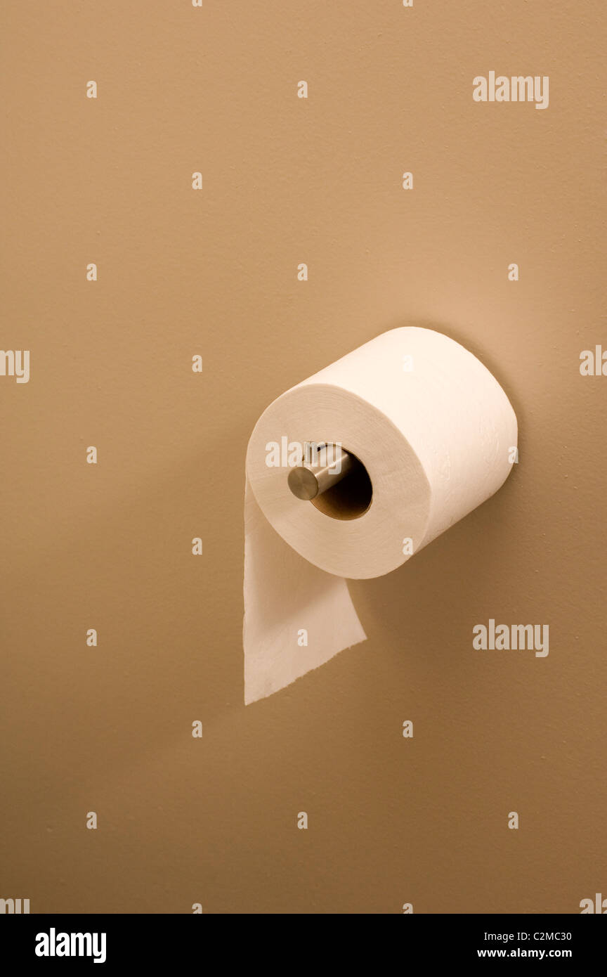 Toilet roll. Stock Photo