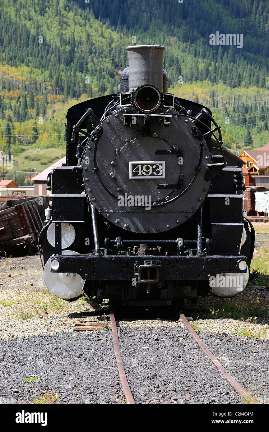 Durango silverton railroad steam hires stock photography